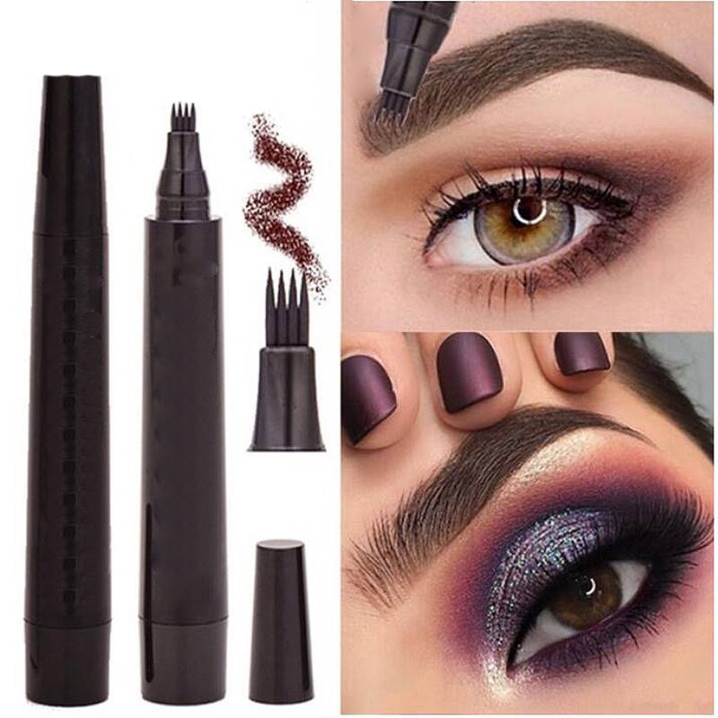 Tattoo Wenkbrauw 3D Vloeibare Inkt Pen Waterdicht 4-vorkpotlood Oogmake-up Microblading Wenkbrauwpotlood Wenkbrauw Tattoo Pen TSLM1