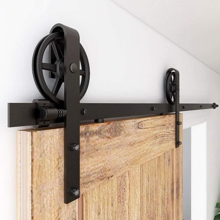 LEYSHOP Accessori per binario di sospensione a ruota panoramica per porta scorrevole da 2,3 m - Set di accessori per porta scorrevole