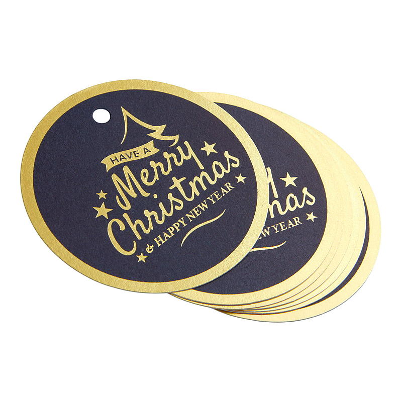 Cadeaulabels voor thuis, 14 stuks, rond met tekst