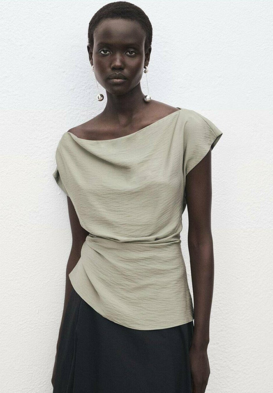 Mango Blouse - lichtgroen