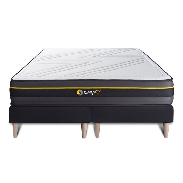 Ensemble double sommier + matelas ACTIVE à mémoire de forme 180x200