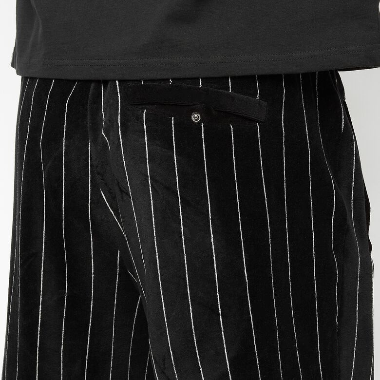 Script Logo Pinstripe Velours Trackpants
