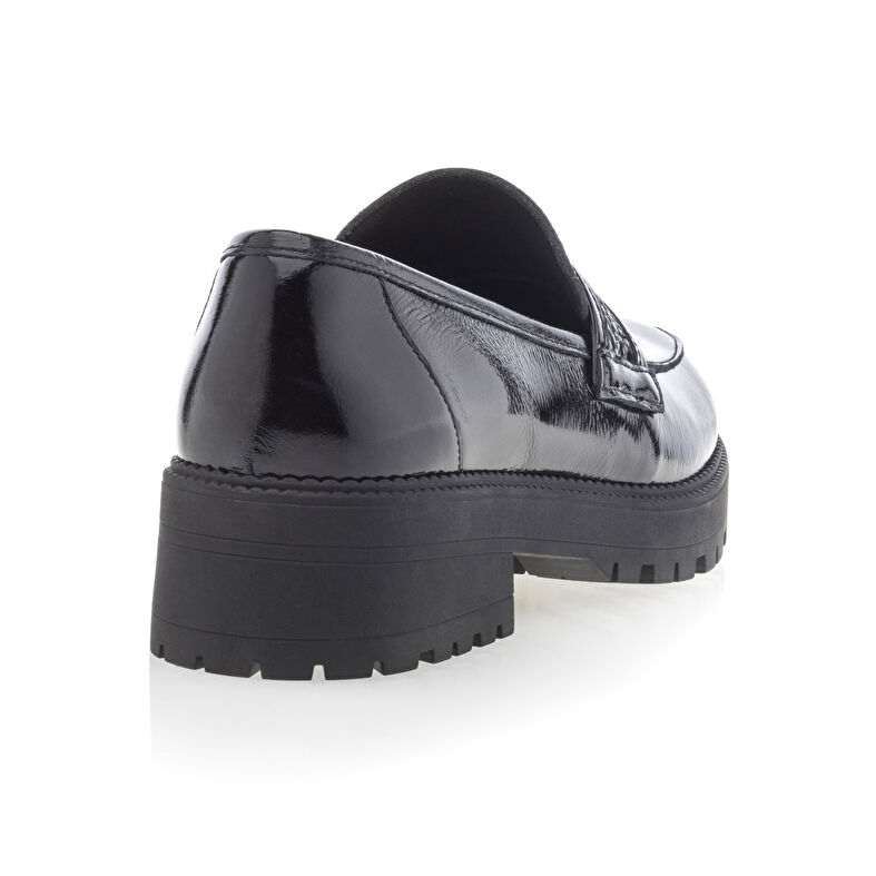 Svarta loafers/båtskor för kvinnor