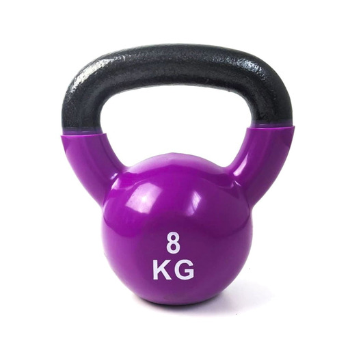 Kettlebell de aço revestido com neoprene, 8 kg