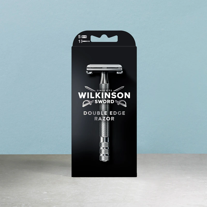 Lâminas de reposição Wilkinson Sword de dois gumes, pacote com 10 unidades.