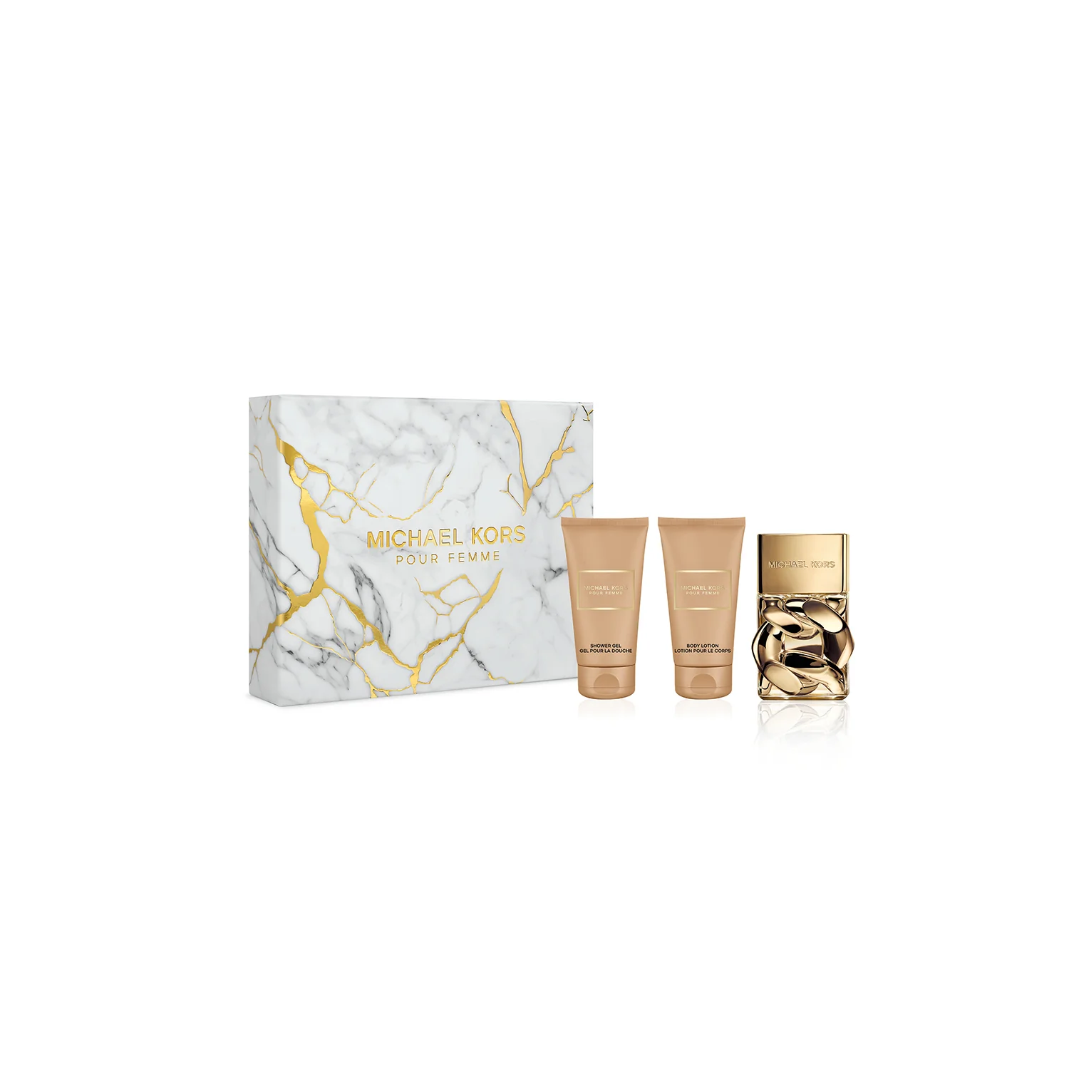 Pour Femme COFANETTO REGALO Michael Kors Pour Femme Eau de Parfum,  Shower Gel e Crema Corpo - Cofanetto Profumo Donna, Eau de Parfum
