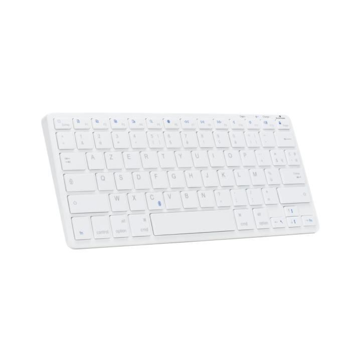Draadloos toetsenbord - BLUESTORK - MINI MAC R - Compact - Oplaadbaar - Wit
