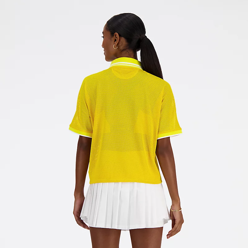 Damskie polo turniejowe z siateczki – GINGER CITRON