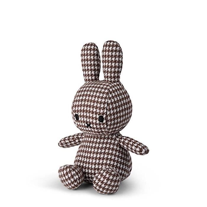 Peluche de Miffy & Friends con estampado de pata de gallo de Bon Ton Toys