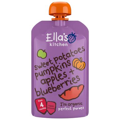 Ella's Kitchen Bataatti-, omena- ja mustikkasmoothie 120g 120g