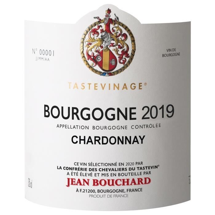 Jean Bouchard 2023 Bourgogne Chardonnay - Witte Bourgognewijn - Tastevinage
