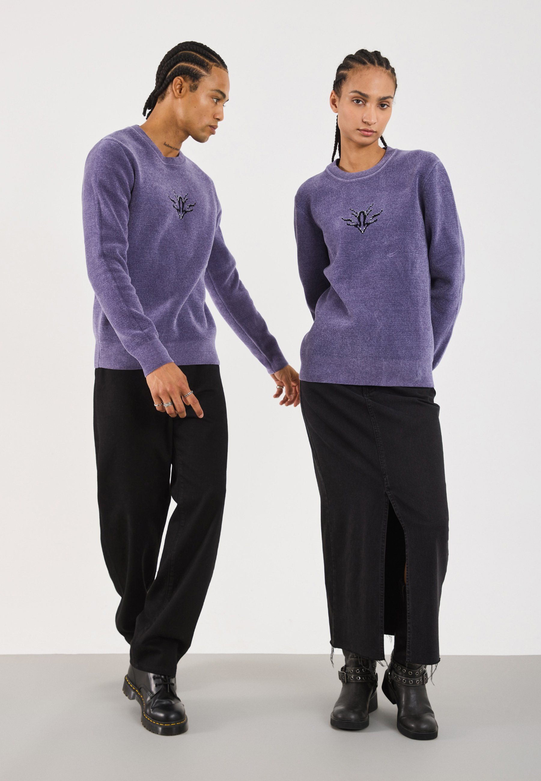 YOURTURN UNISEX - Maglione - viola scuro