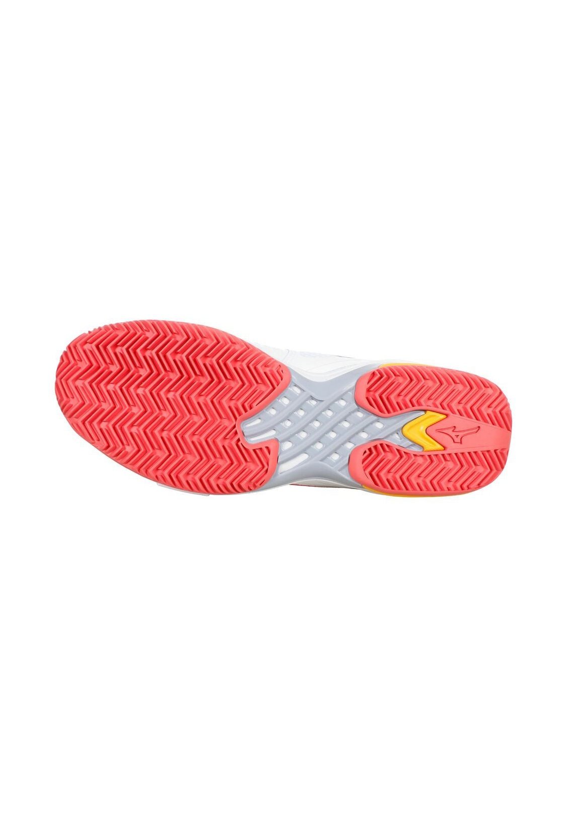 Mizuno WAVE EXCEED TOUR CLAY - Teniški copati za glinene cone - beli/kalipso koralni/islandsko modri