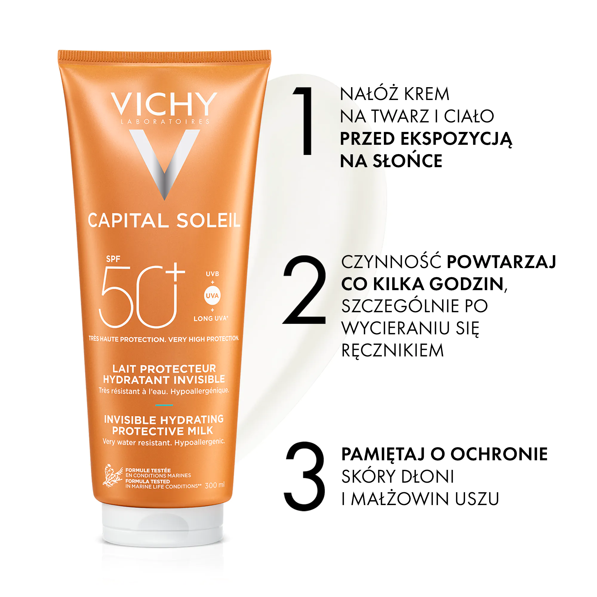 Vichy Capital Soleil Nawilżające mleczko ochronne do ciała SPF50+