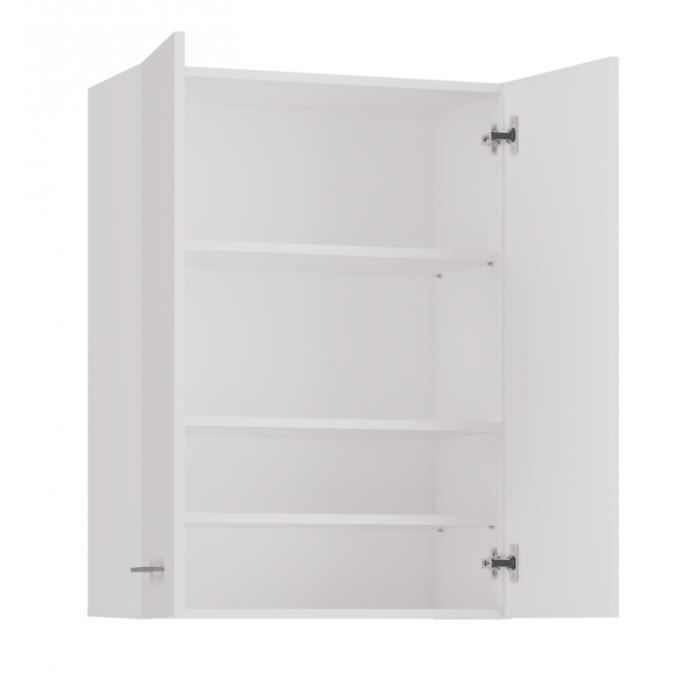 NELLIO - Armario de baño de pared - Mueble de baño colgante - Dimensiones 64x30x90 cm - Almacenamiento para el baño
