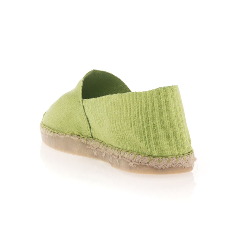 Dámske zelené espadrilky s lanovou podrážkou