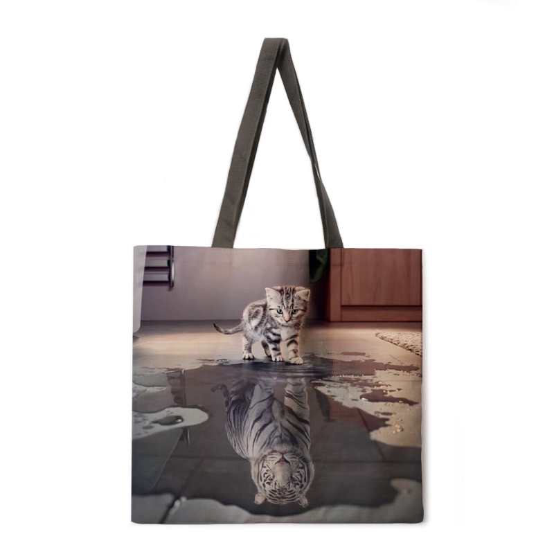 Croyez en vous ! Impression de sacs de plage pour femmes, sacs de shopping tendance, sacs à bandoulière pour femmes