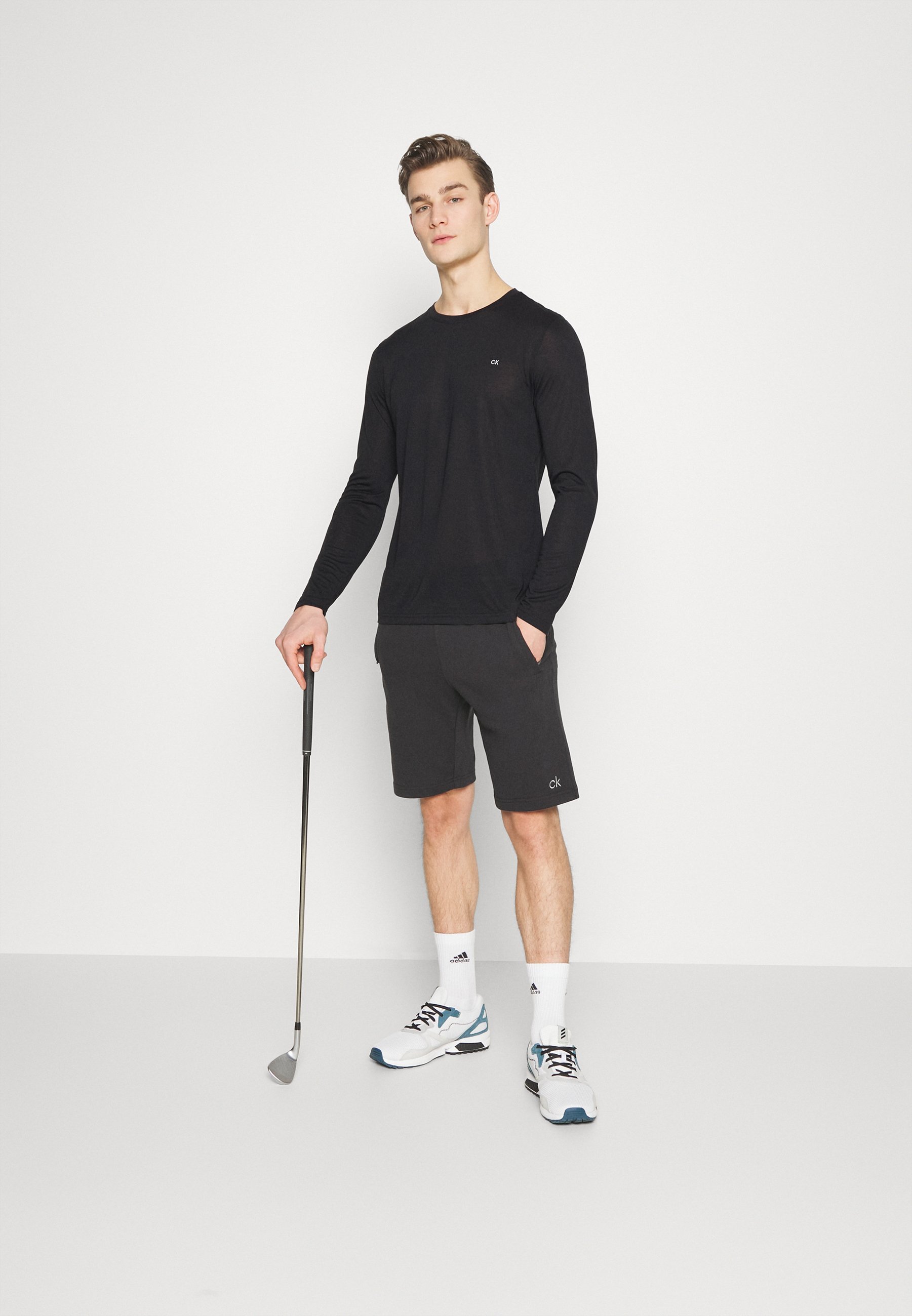 Confezione da 3 magliette a maniche lunghe Calvin Klein Golf assortite - Nero/Blu navy/Argento
