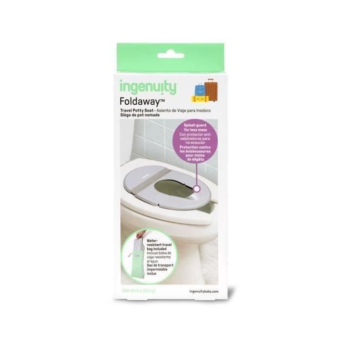 INGENUITY Riduttore universale per sedile WC portatile per bambini e neonati, ideale per viaggi o spostamenti. Include una borsa per il trasporto ed è pieghevole.