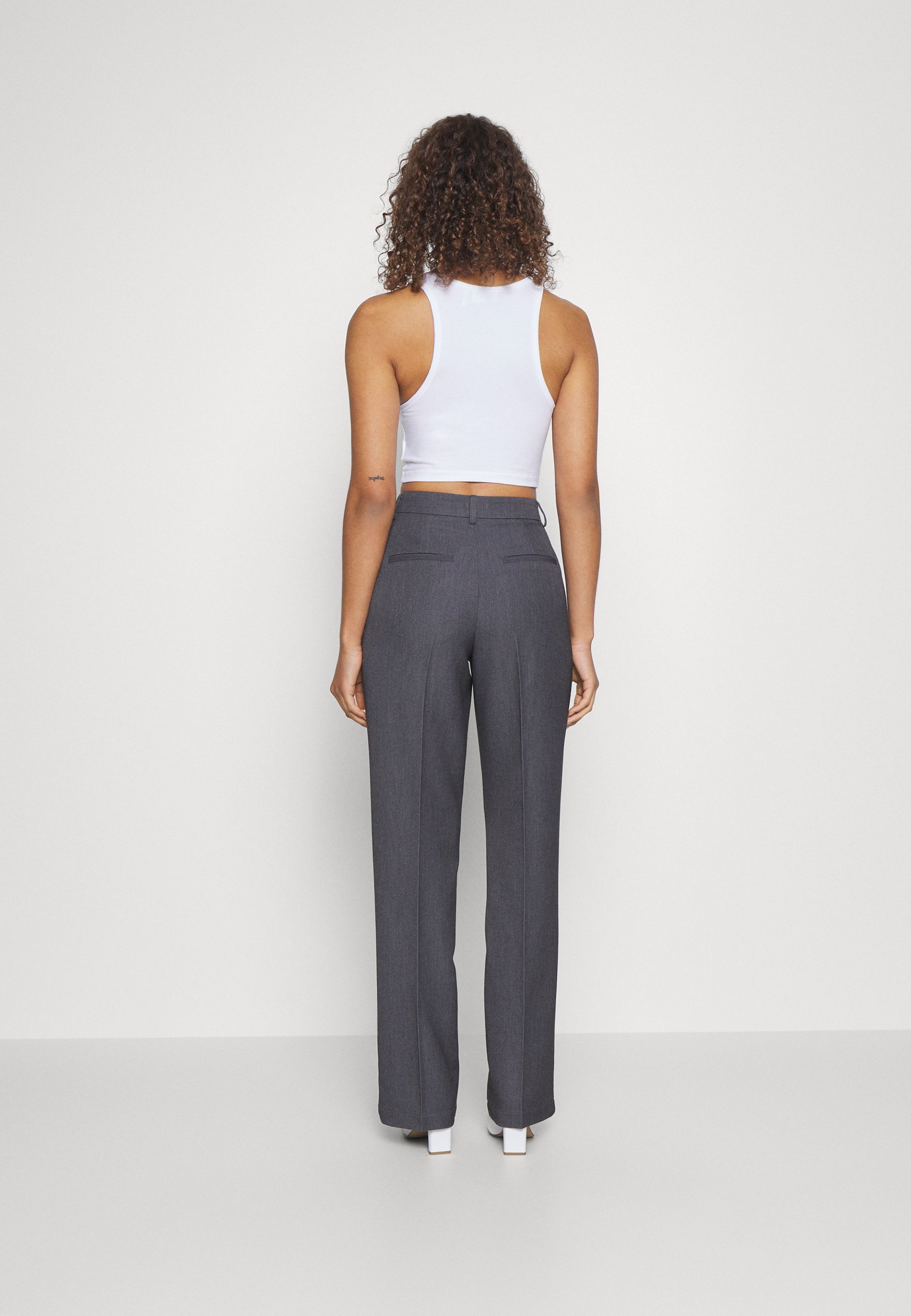 ONLY Tall ONLHATTIE PANT - Broek - donkergrijs
