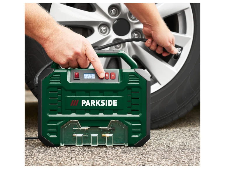 Compresor numeric portabil PARKSIDE® PMK 150 A1, 12 V sau 230 V