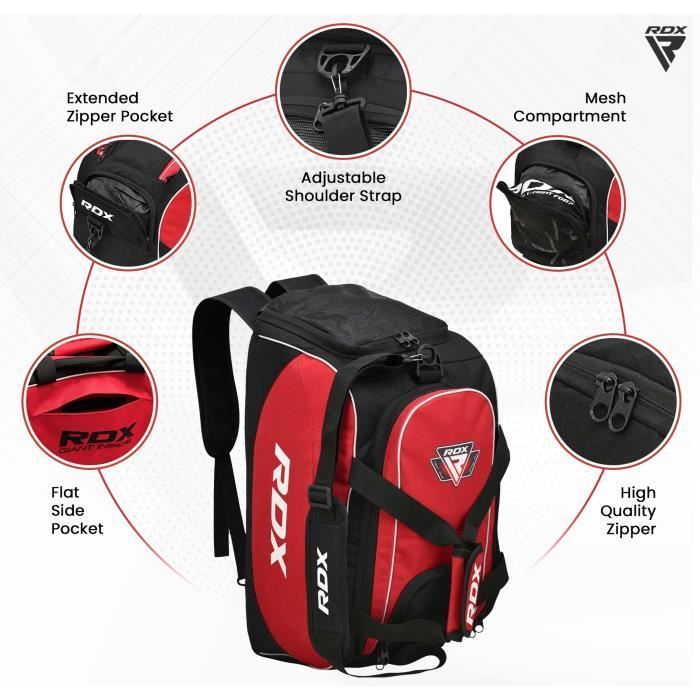 RDX MMA Sports Bag, Gym Backpack, Boxing Gymnastics Equipment Rucksack Bag, Shoulder Bag, Trekking