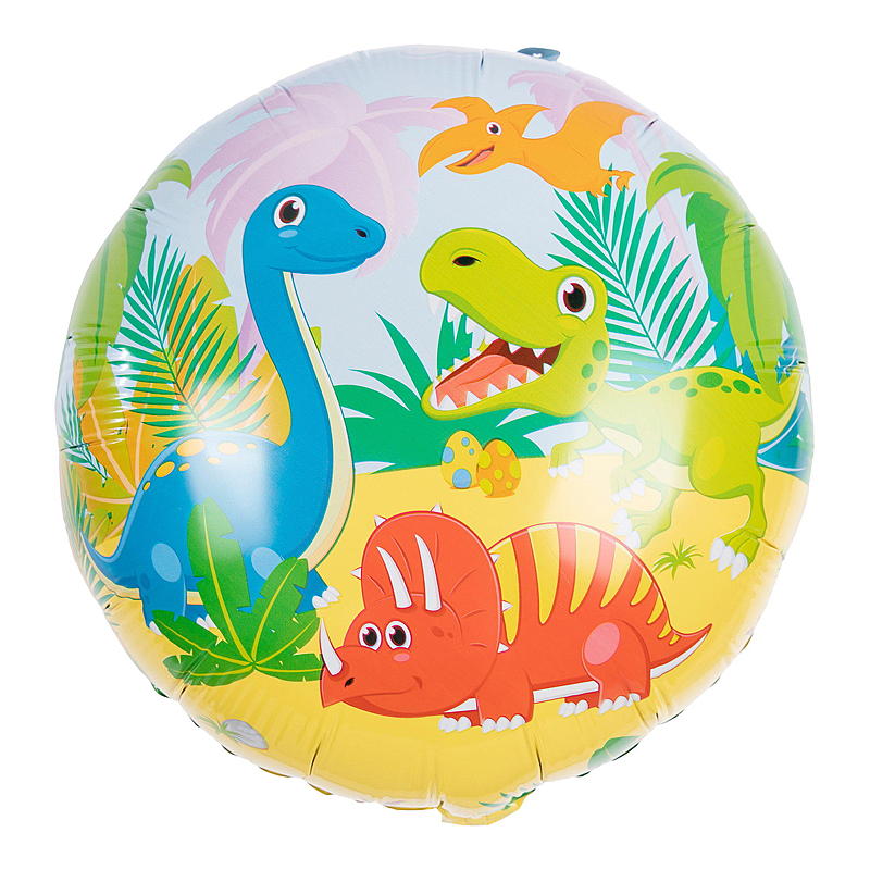 Globo de aluminio Giform de 45 cm con forma de dinosaurio