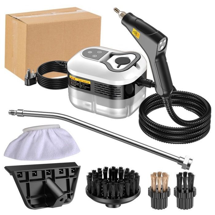 Limpiador a vapor multifuncional de 1200 ml, presión de 4,5 bares, tiempo de calentamiento de 15 segundos, 6 niveles, ideal para la cocina, el coche y el hogar.