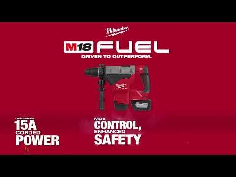 MILWAUKEE 18V FUEL™ 2 x 12.0 Ah 44 mm-es SDS Max ütvefúró-csavarozó készlet M18FHM-122C