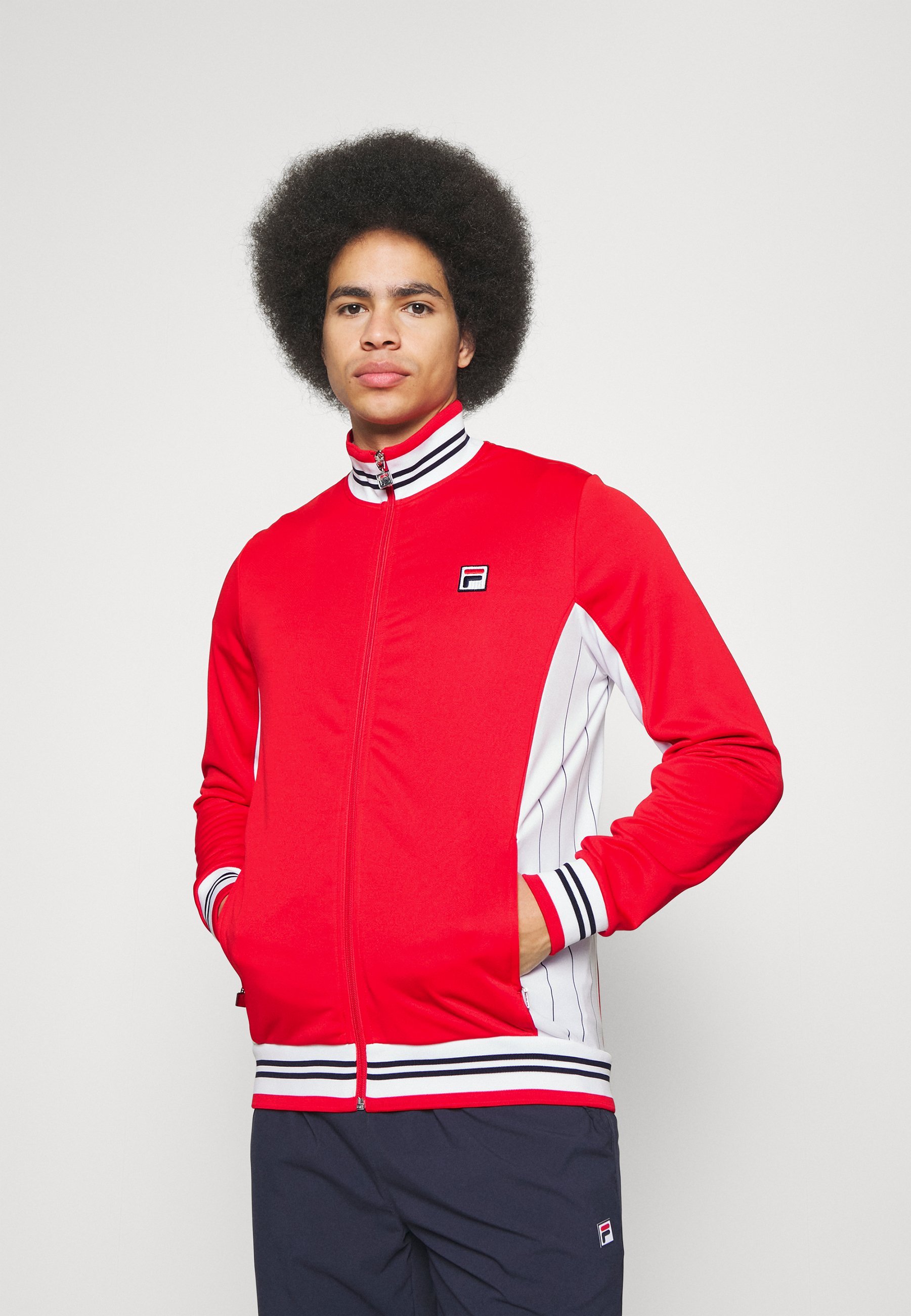 Fila JACKET BJÖRN - Giacca da allenamento - fila rosso/bianco