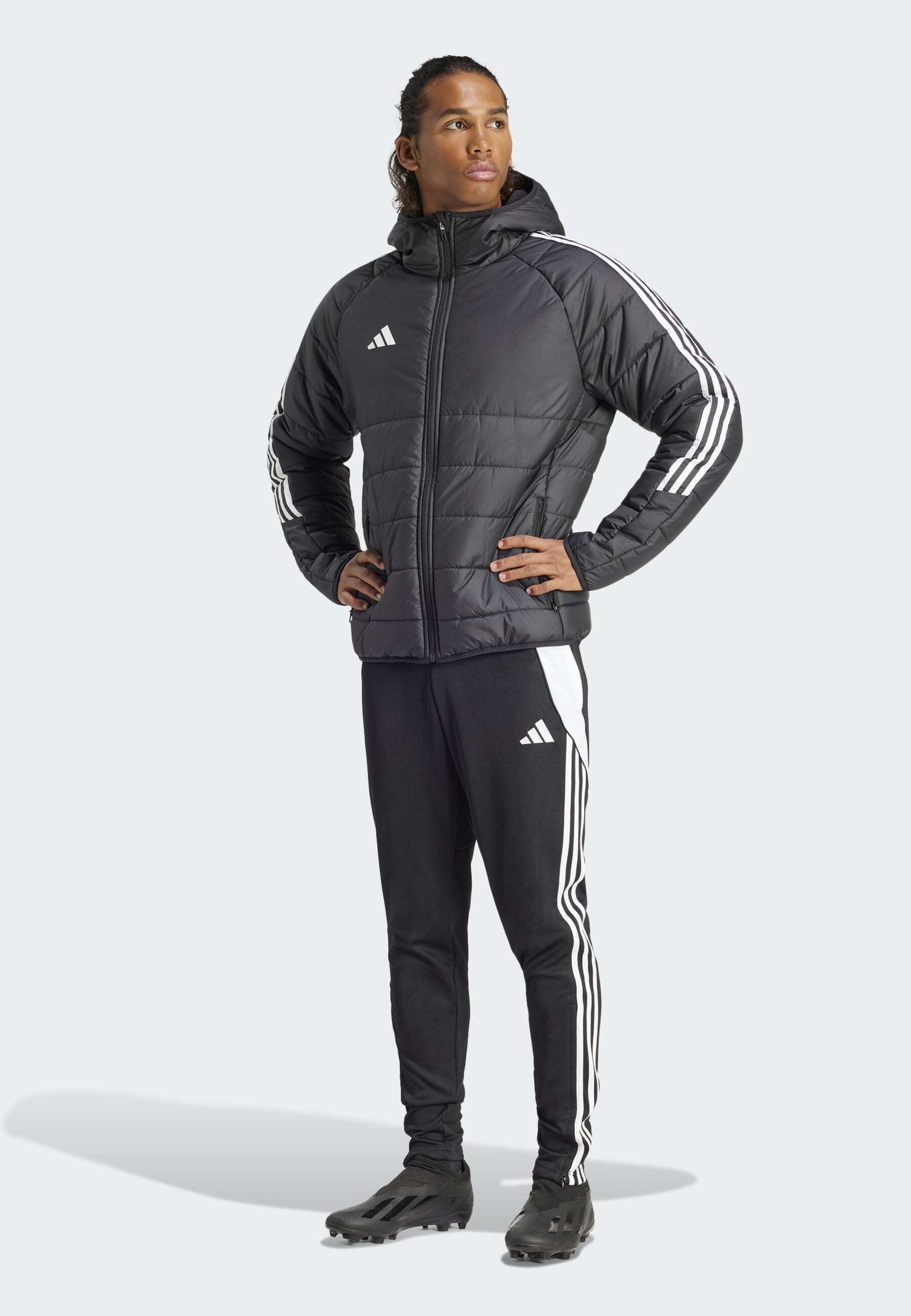adidas Performance TIRO24 JACKET WINTERIZED - Kurtka treningowa - czarno-biała