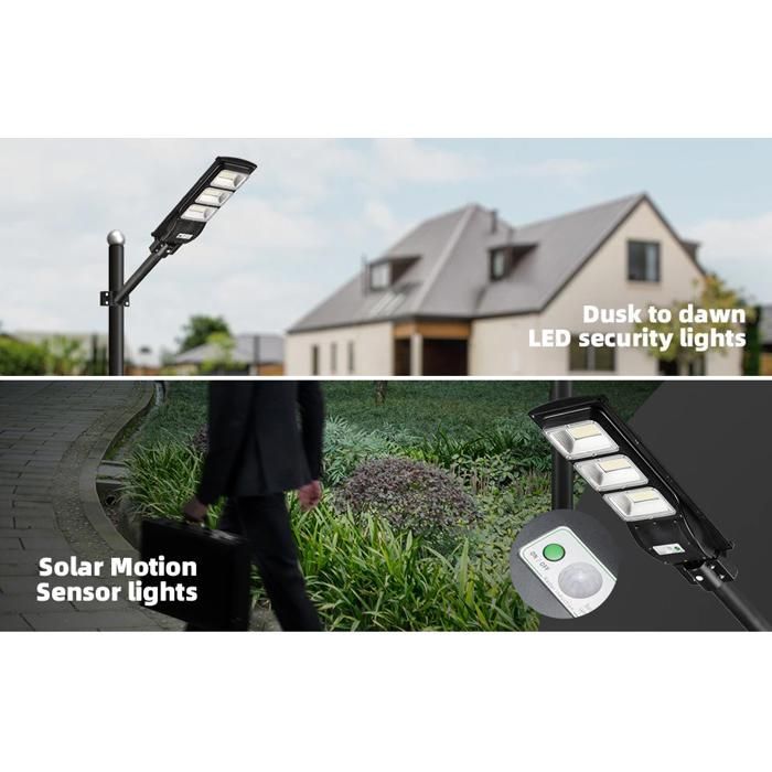 RobiCam Raptor 3 – Farola solar de 1200 W con detector de movimiento