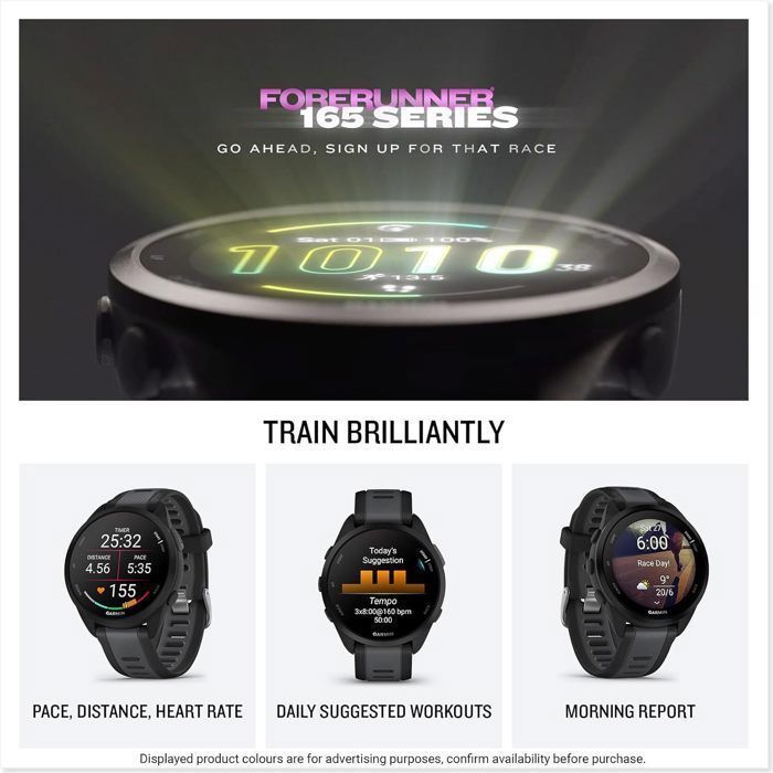 Montre connectée - Garmin Forerunner 165 - 30,4 mm (1,2