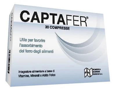 Captafer voedingssupplement voor ijzeropname 30 tabletten