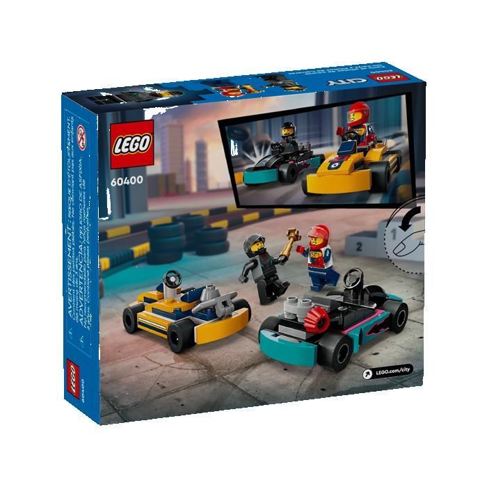 LEGO City 60400 Go-Karts and Racing Drivers Gifts Toys Collectibles 5+