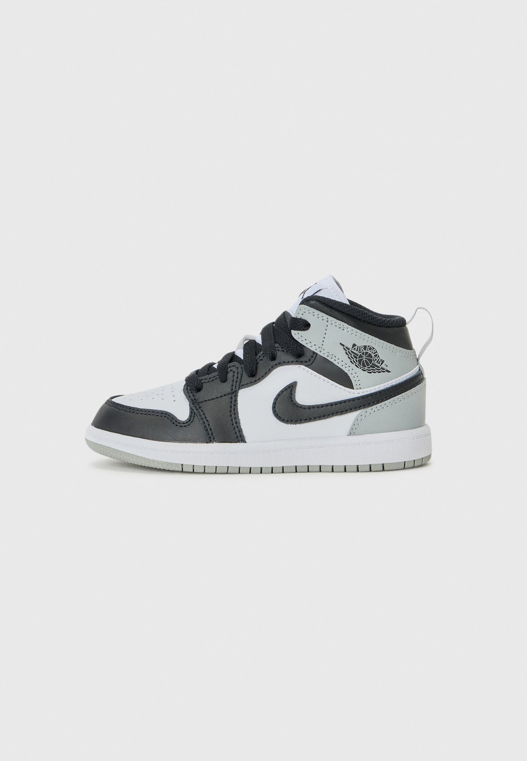 Jordan JORDAN 1 MID UNISEX - Scarpe da ginnastica alte - bianco/nero/grigio fumo