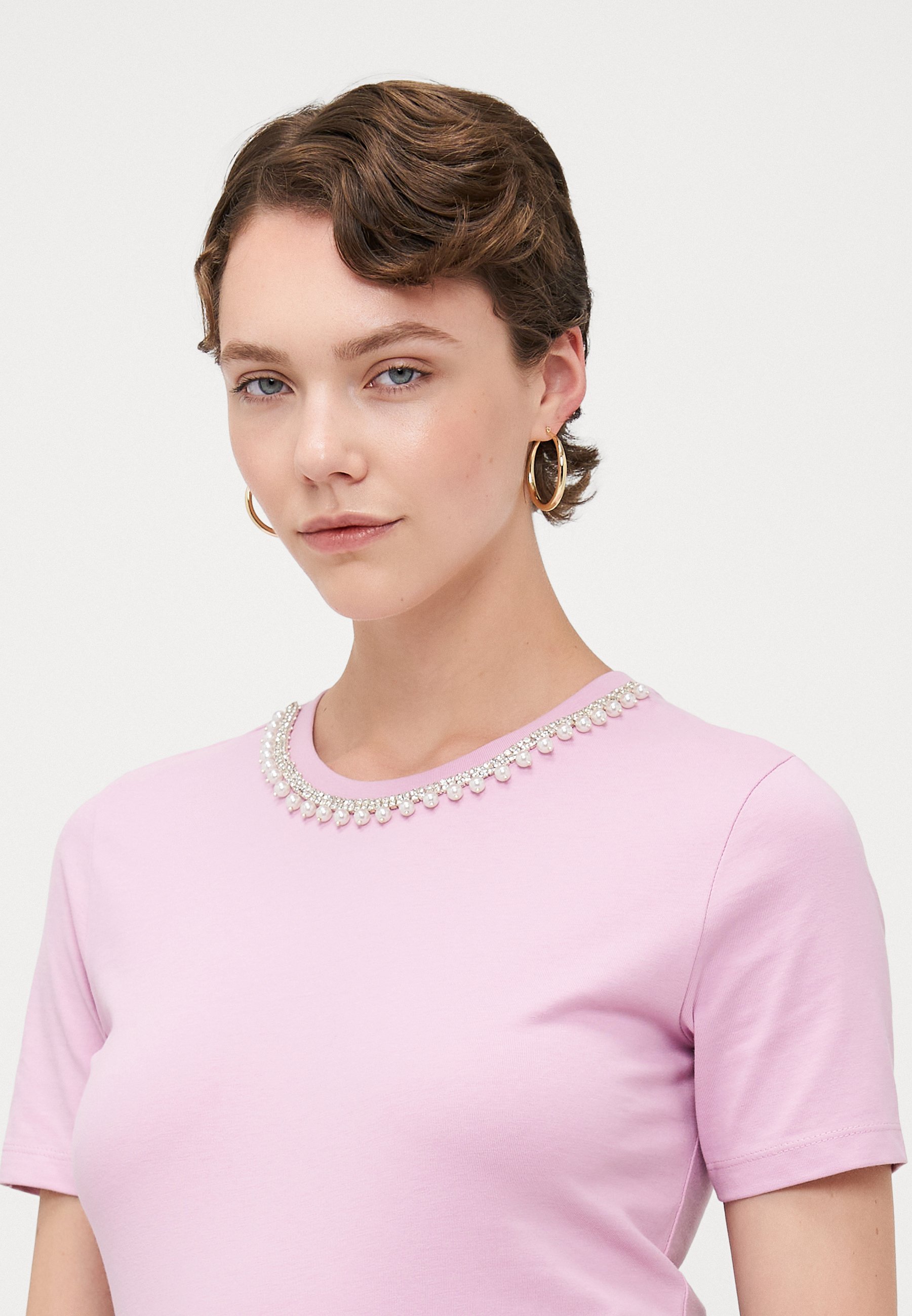 T-shirt imprimé ONLY Tall ONLYJOLLY LIFE - Mauve brume