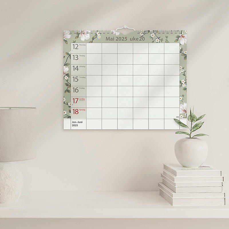 Väggkalender för hemmet