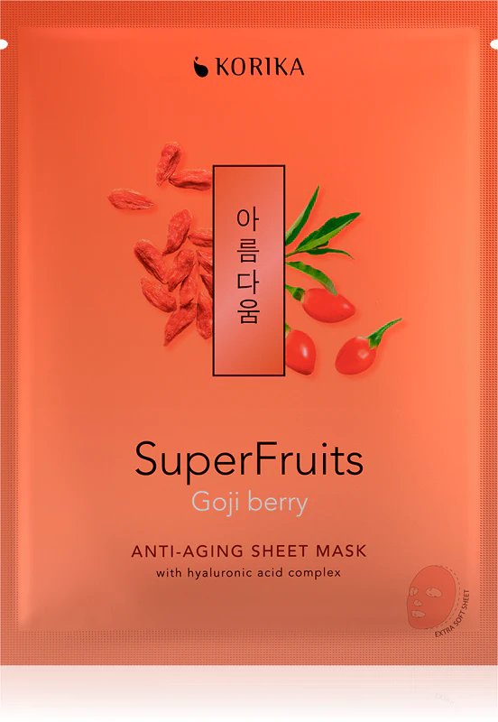 Sada 3 plátenných masiek proti starnutiu pleti KORIKA KOREAN SKIN ROUTINE, sada proti vráskam
