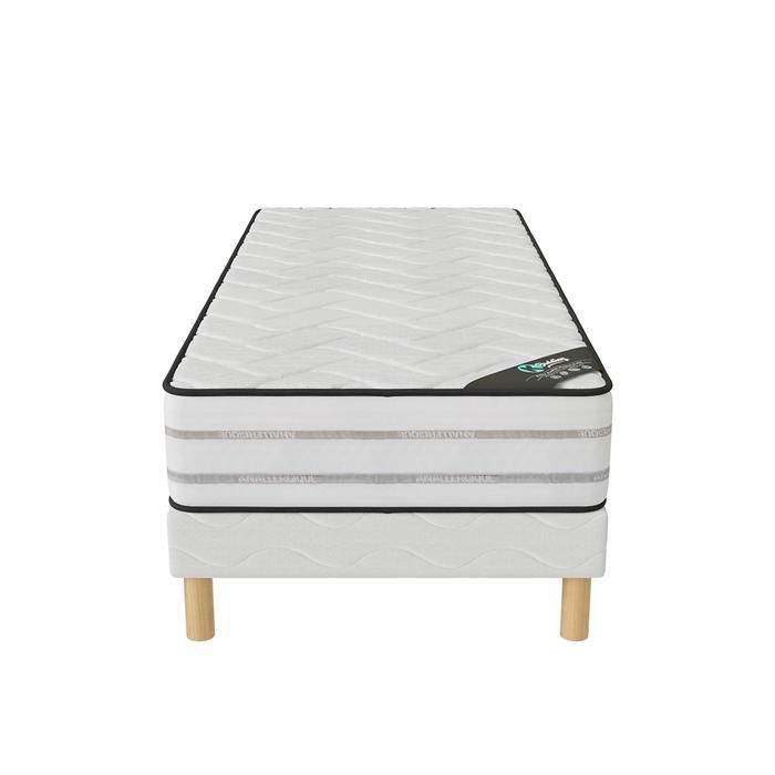 Memory Premium Set 90x200 | Slatted base + memory foam mattress | 25 cm of balanced comfort