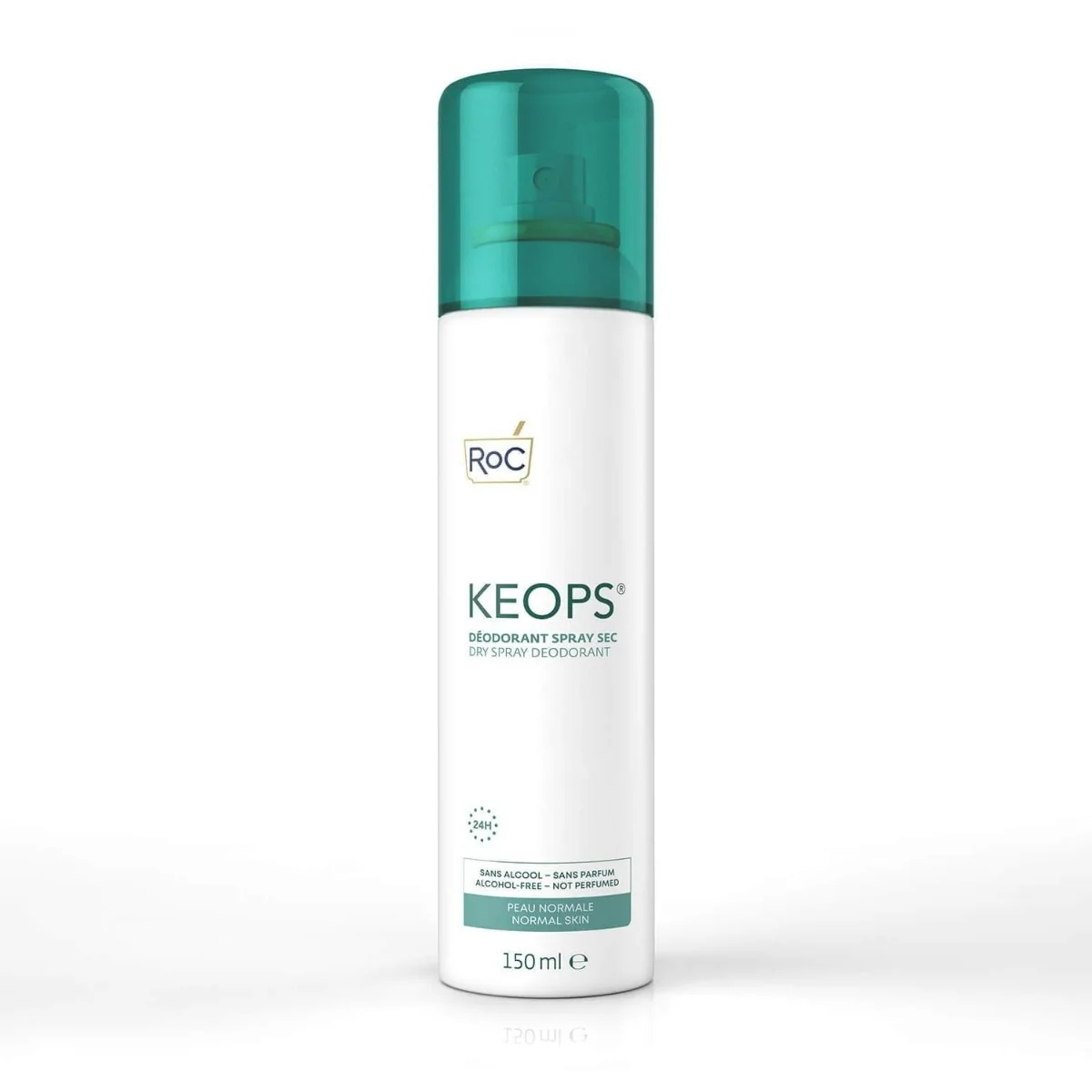 Déodorant en spray sec ROC Roc Keops 150 ml, antitranspirant sans alcool