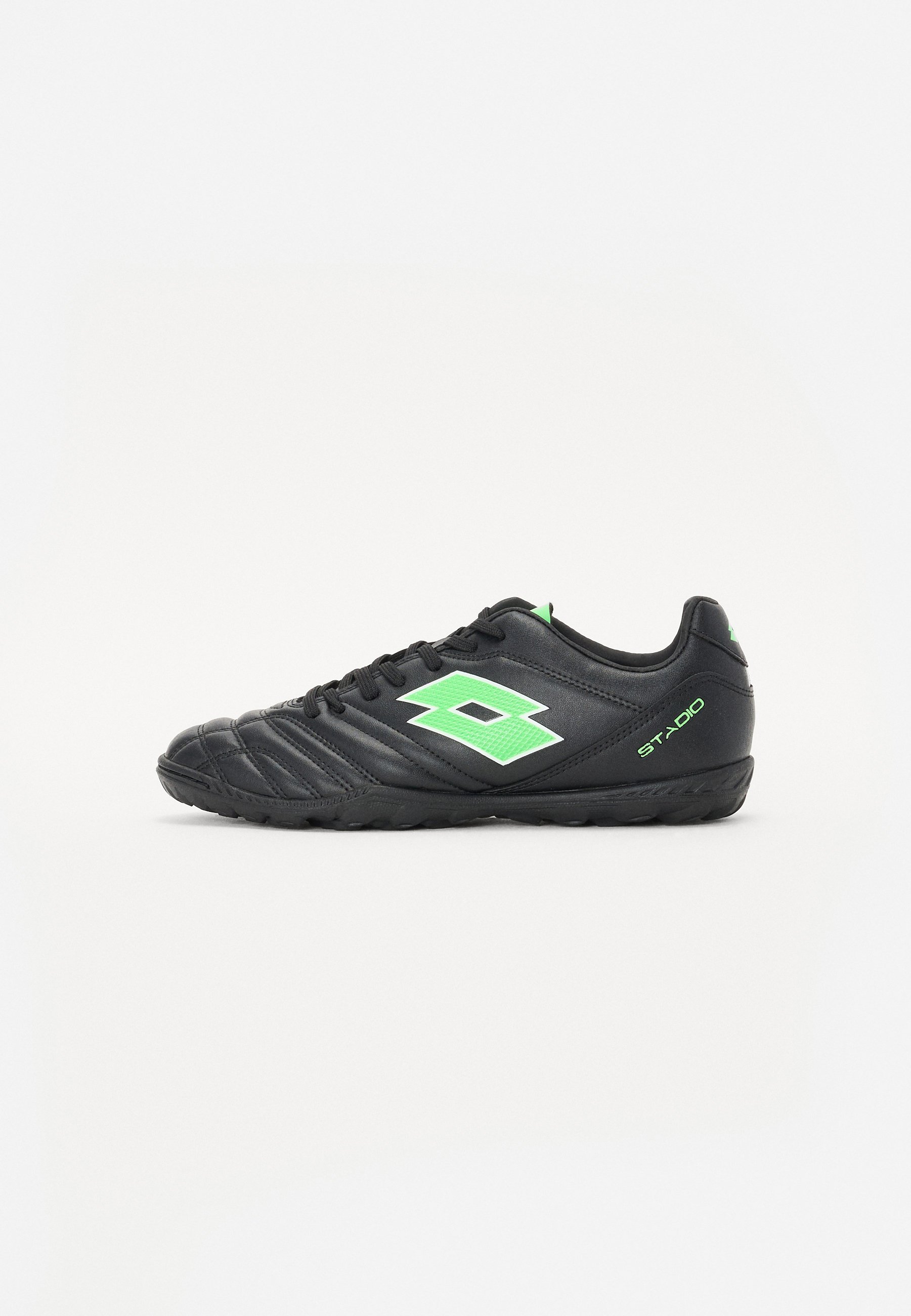 Lotto STADIO 705 TF UNISEX - Turf voetbalschoenen - zwart/groen
