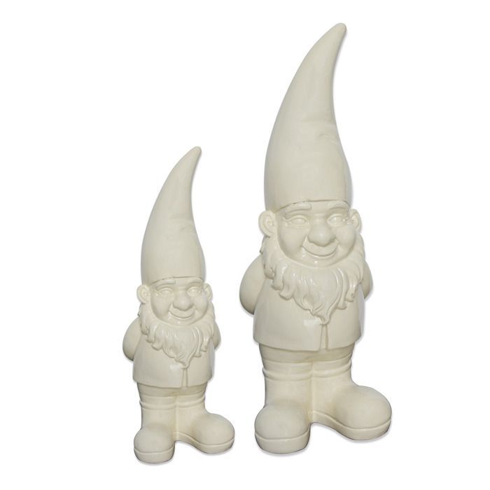Resin garden gnome 60cm - ecru - Orium