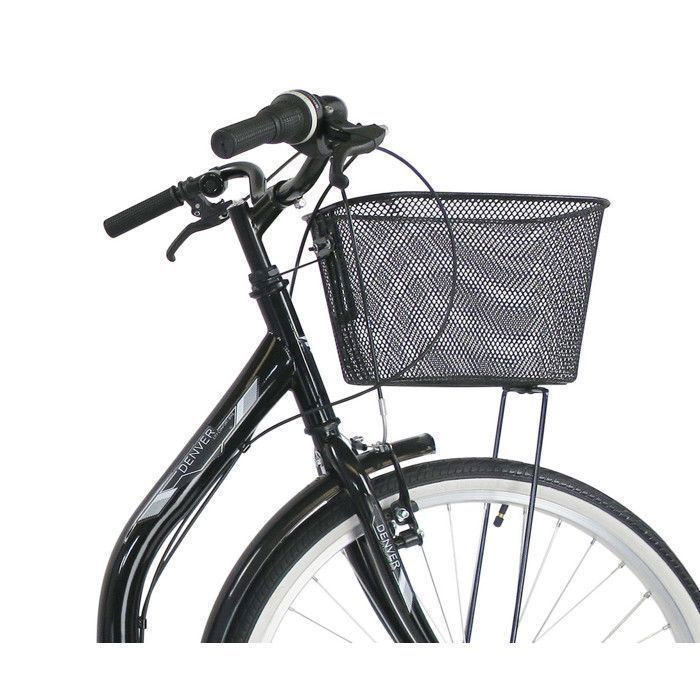Vélo Ville 26'' City - 6 Vitesses - poignée tournante - dérailleur Shimano T21 - cadre emjambement bas - équipement City complet