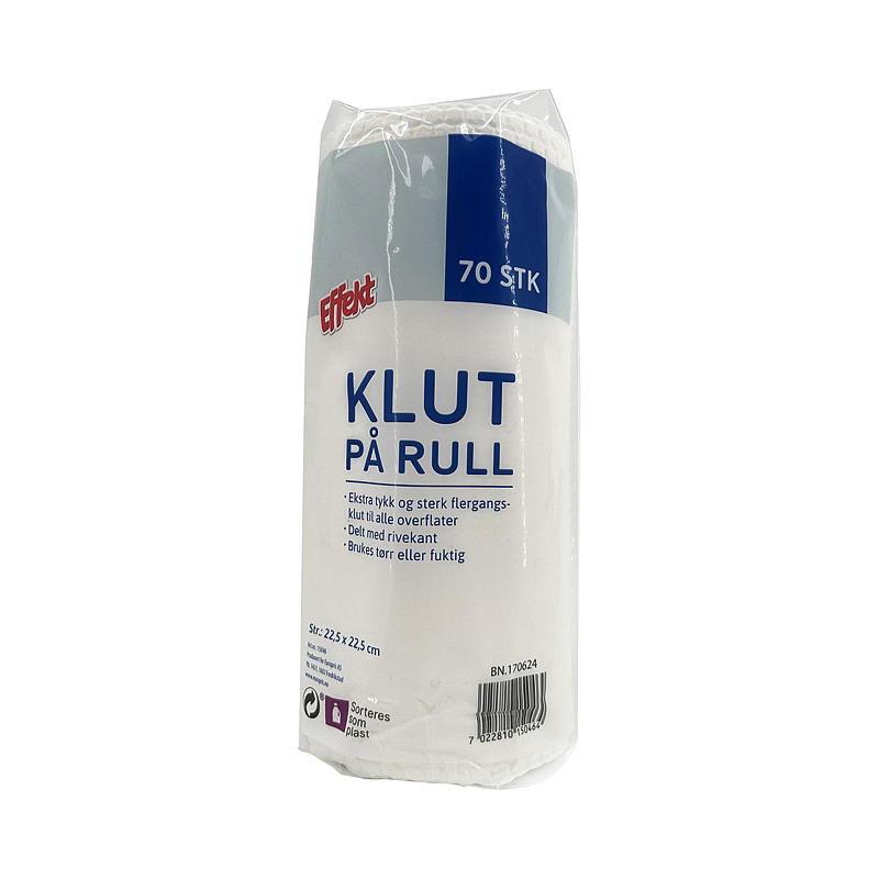 Effect Universeel wasdoek, 70 stuks op een rol, Premium Effect