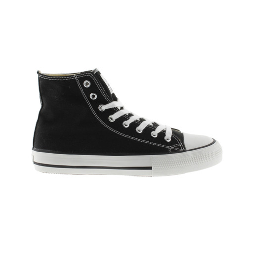Victoria Tribu Canvas-Ankle-Boots mit weißen Schnürsenkeln