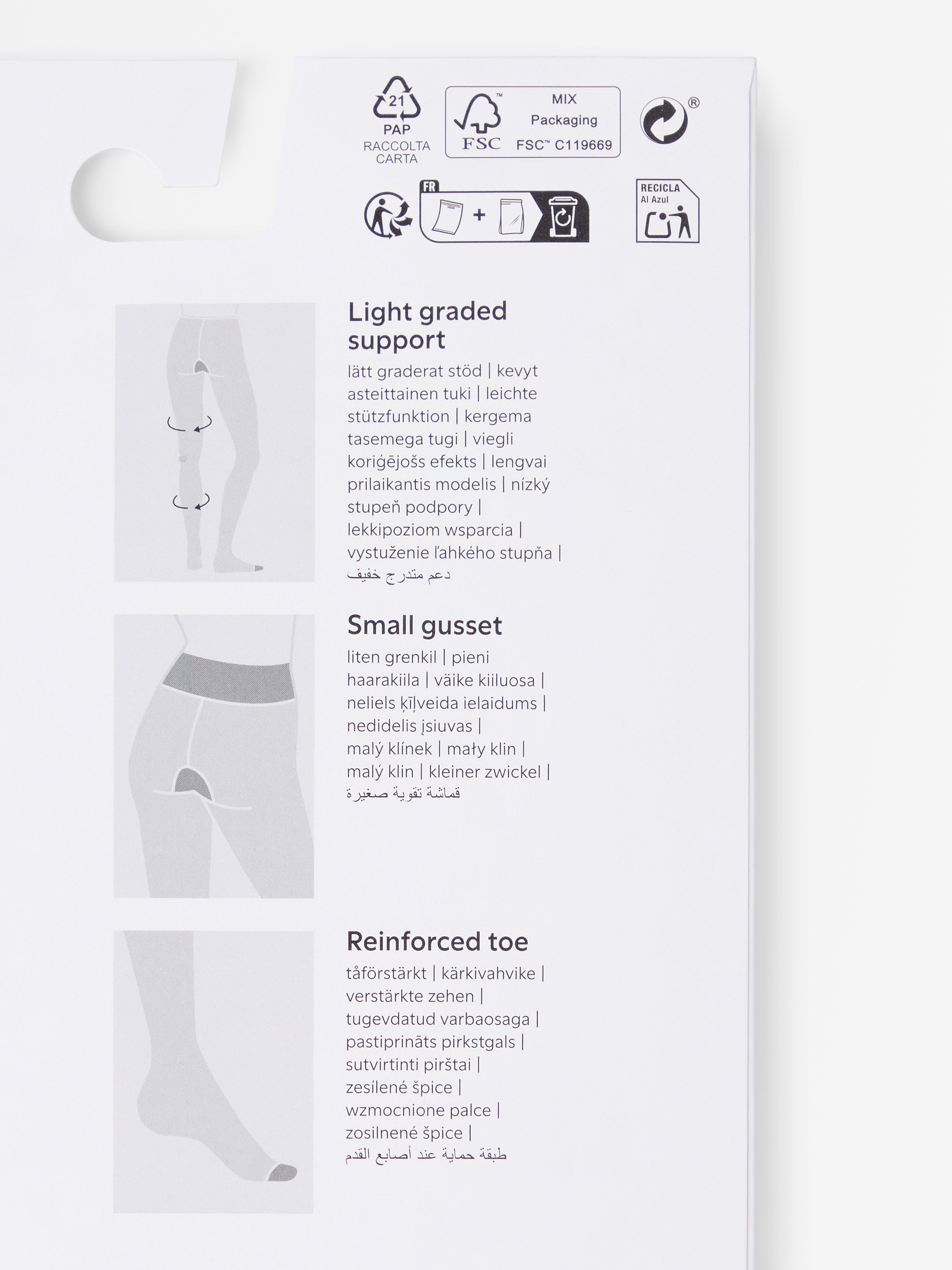 Light  support strumpbyxor  40 denier Black