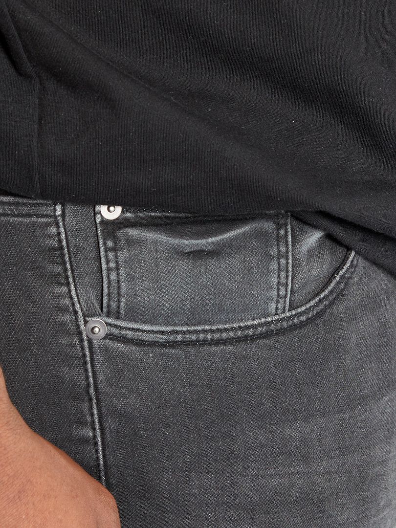 Calça jeans slim stretch - PRETA