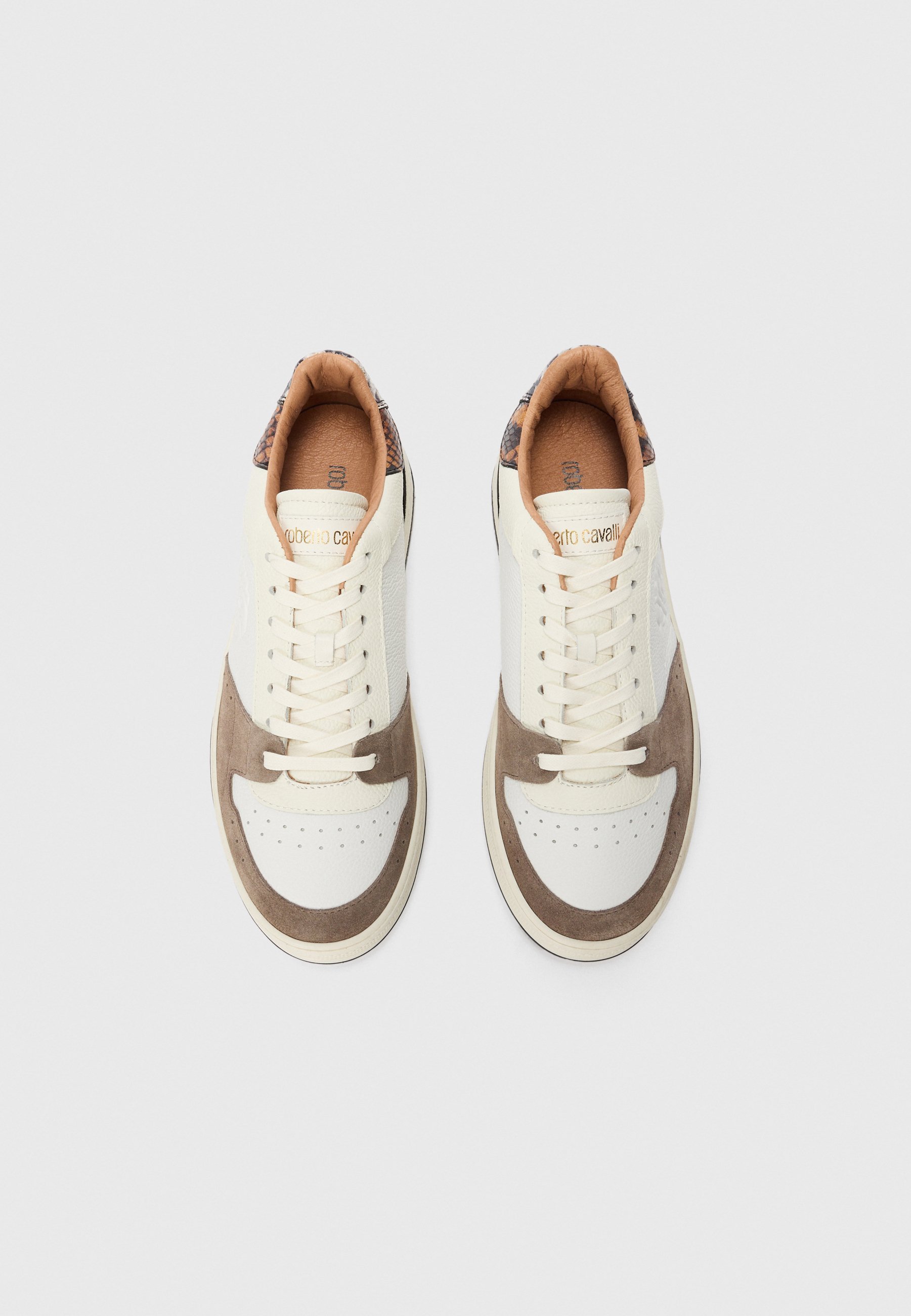 Roberto Cavalli MILANO - Sneakers - taupe/gebroken wit/wit/lichtbruin/zwart