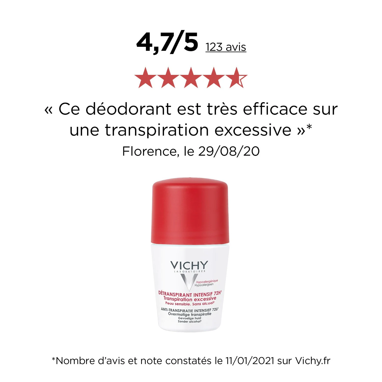 Vichy Lot*2detranspirant intensif